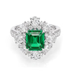 IRISÉE · The Facette Emerald Halo Ring